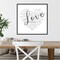 Mother's Day Heart Love by Cynthia Coulter 22-in. W x 22-in. H. Canvas Wall Art Print Framed in Black
